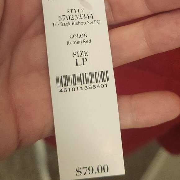 White House Black Market Red Sweater. NWT. Size LP and Medium - Picture 7 of 10